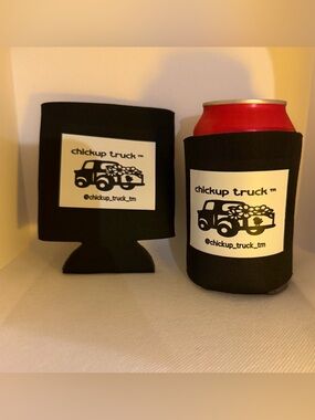 Chickup Truck™ Black Neoprene Can Cooler - NWT 🖤🛻🐥🖤